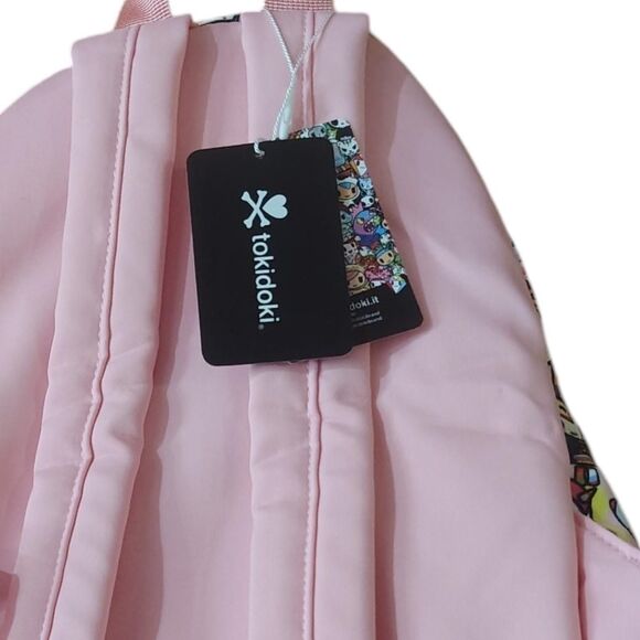 Tokidoki NWT Women\'s Pink Kids Size Backpack Bag Flowers Kidcore